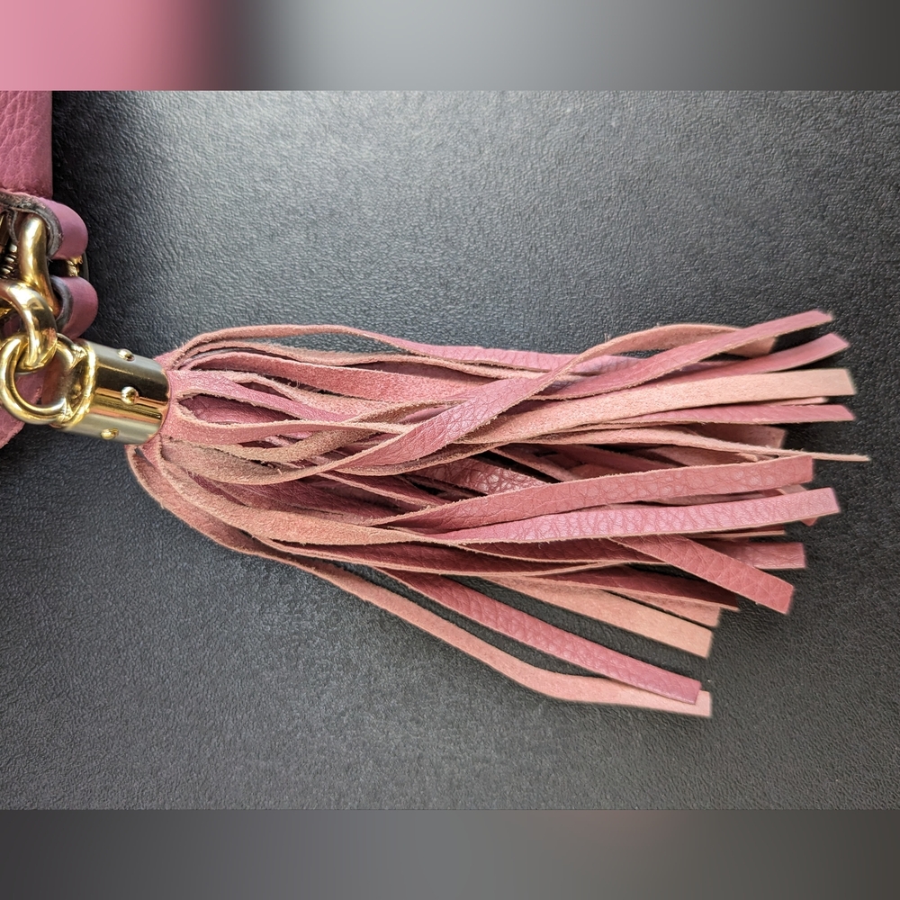 Gucci Pink Soho Disco Crossbody Bag Leather Small - Picture 9 of 16
